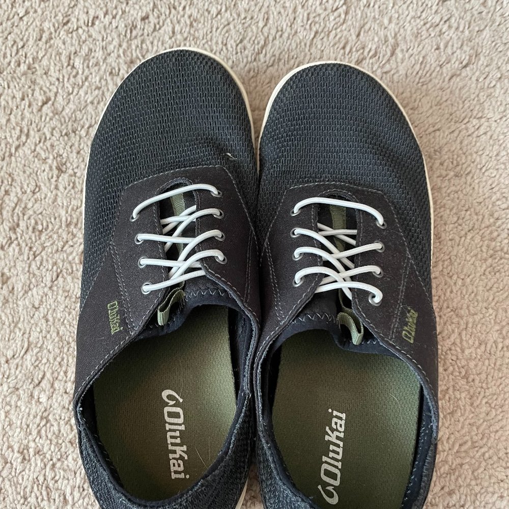 Olukai Men's Nohea Moku 10283-4040 Black-Black
